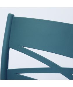 Cosma Sedia da Pranzo Blu 43x55x81 cm Senza Braccioli Impilabile