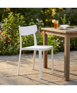 Cosma Sedia Debby Bianco Impilabile 46.5x48x80.5 cm Moderna