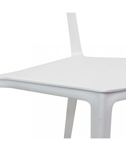 Cosma Sedia Debby Bianco Impilabile 46.5x48x80.5 cm Moderna