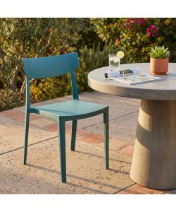 Cosma Sedia da pranzo Blu 46.5x48x80.5 cm Polipropilene Impilabile