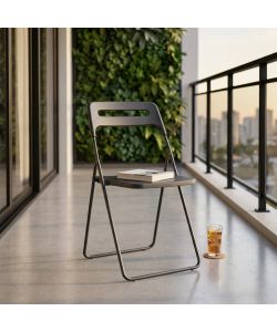 Cosma Sedia impilabile 40x43x78 cm colore Grigio senza braccioli