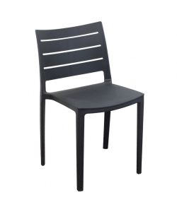 Cosma Sedia Hallie Impilabile Grigia 42.5x49x78cm in Polipropilene