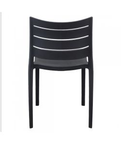 Cosma Sedia Hallie Impilabile Grigia 42.5x49x78cm in Polipropilene
