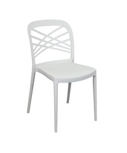 Cosma Sedia impilabile bianca in polipropilene 43x51x80,5 cm