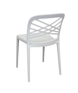 Cosma Sedia impilabile bianca in polipropilene 43x51x80,5 cm