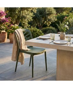 Cosma Sedia impilabile Verde 43,5x51x80,5 cm in polipropilene