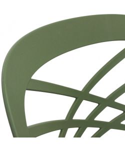 Cosma Sedia impilabile Verde 43,5x51x80,5 cm in polipropilene