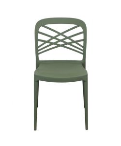 Cosma Sedia impilabile Verde 43,5x51x80,5 cm in polipropilene
