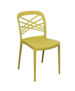 Cosma Sedia impilabile Giallo 43,5x51x80,5 cm in polipropilene moderno