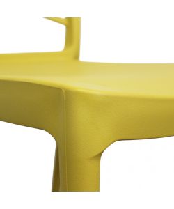 Cosma Sedia impilabile Giallo 43,5x51x80,5 cm in polipropilene moderno
