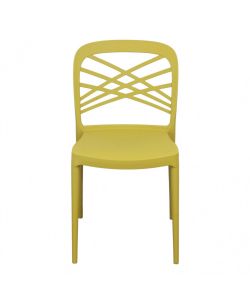 Cosma Sedia impilabile Giallo 43,5x51x80,5 cm in polipropilene moderno