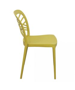 Cosma Sedia impilabile Giallo 43,5x51x80,5 cm in polipropilene moderno
