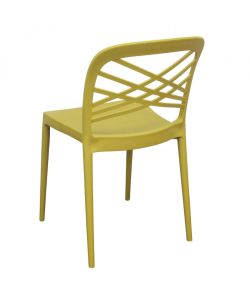 Cosma Sedia impilabile Giallo 43,5x51x80,5 cm in polipropilene moderno