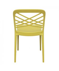 Cosma Sedia impilabile Giallo 43,5x51x80,5 cm in polipropilene moderno