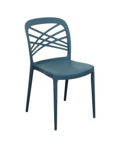Cosma Sedia impilabile verde petrolio 43,5x51x80,5 cm senza braccioli