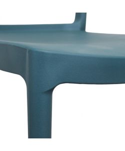 Cosma Sedia impilabile verde petrolio 43,5x51x80,5 cm senza braccioli
