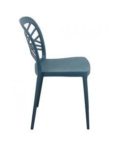 Cosma Sedia impilabile verde petrolio 43,5x51x80,5 cm senza braccioli