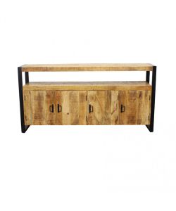 Cosma Mobile Reginald in Legno di Mango 180x40x90 cm Marrone Rettangolare
