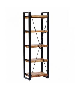 Cosma Mobile Alberic Libreria Industriale 5 Ripiani 60x40x180 cm Marrone