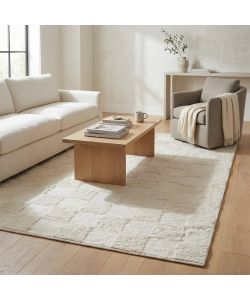 Cosma Tappeto Amaury in Lana Bianco Rettangolare 120x180 cm Moderno