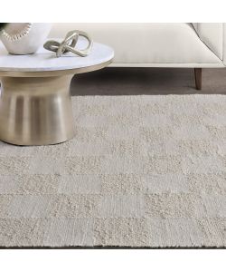 Cosma Tappeto Amaury in Lana Bianco 160x230 cm Rettangolare Stile Moderno