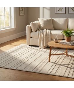 Cosma Tappeto Antoine Moderno Bianco 120x180 cm in Lana Rettangolare
