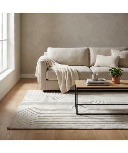 Cosma Tappeto Aurelien in Lana 120x180 cm Bianco Moderno Rettangolare