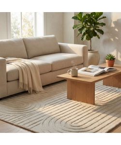 Cosma Tappeto Aurelien rettangolare in lana avorio 160x230 cm moderno