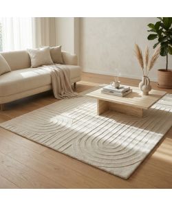 Cosma Tappeto Aurelien rettangolare in lana avorio 160x230 cm moderno