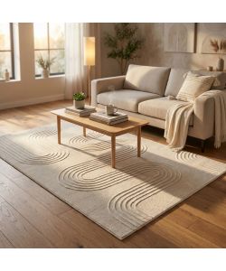 Cosma Tappeto Aymeric in Lana Bianco 120x180 cm Rettangolare Moderno