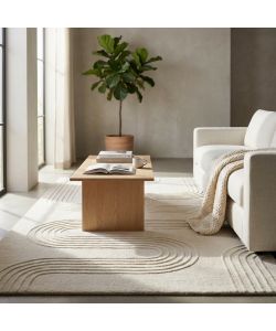 Cosma Tappeto Aymeric in Lana Bianco 160x230 cm Rettangolare Moderno