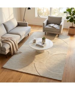 Cosma Tappeto Bastien Moderno in Lana Avorio 120x180 cm Rettangolare