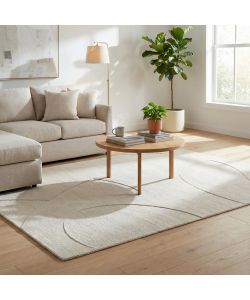 Cosma Tappeto Bastien Moderno in Lana Avorio 120x180 cm Rettangolare