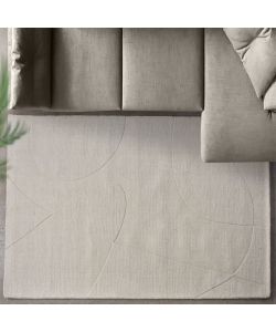 Cosma Tappeto Bastien Moderno in Lana Avorio 120x180 cm Rettangolare