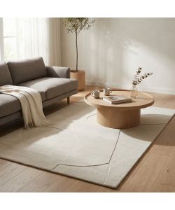 Cosma Tappeto Bastien Moderno Avorio 160x230 cm Rettangolare in Lana