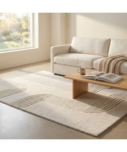 Cosma Tappeto Christophe Moderno 120x180 Avorio Rettangolare in Lana