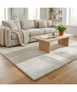 Cosma Tappeto Christophe in Lana Bianco 160x230 cm Rettangolare Moderno