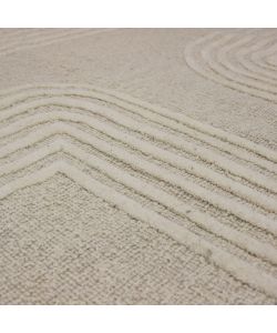 Cosma Tappeto Christophe in Lana Bianco 160x230 cm Rettangolare Moderno