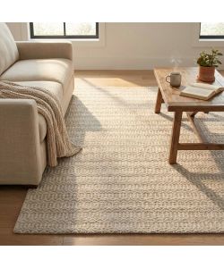 Cosma Tappeto Edgard Rettangolare 120x180 cm Bianco in Lana Moderno