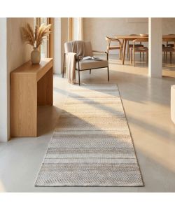 Cosma Tappeto Florian in Lana Avorio 160x230 cm Rettangolare Moderno Marrone Chiaro