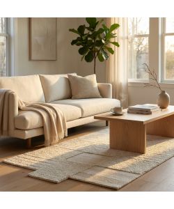 Cosma Tappeto Georges in Lana Beige Rettangolare 160x230 cm Moderno