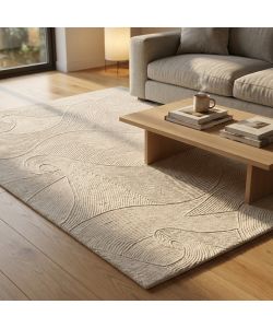 Cosma Tappeto Gregoire Rettangolare 120x180 Avorio in Lana Stile Moderno
