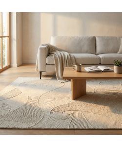 Cosma Tappeto Gregoire 160x230 Avorio Rettangolare in Lana Moderno Bianco