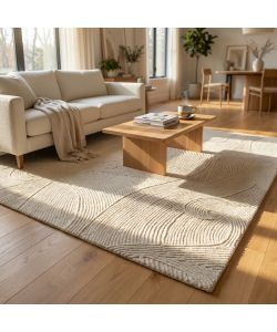 Cosma Tappeto Gregoire 160x230 Avorio Rettangolare in Lana Moderno Bianco