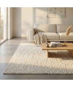 Cosma Tappeto Hubert in Lana Bianco Rettangolare 160x230 cm Moderno