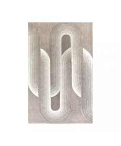 Cosma Tappeto Hugues Rettangolare in Lana Beige 160x230 Moderno Fisso