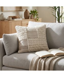 Cosma Cuscino Quadrato Ecr� e Bianco 45x45 cm Fisso Elegante e Comodo