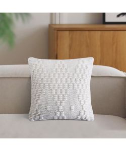 Cosma Cuscino Quadrato 45x45 cm Bianco in CotonexLana Fisso Elegante