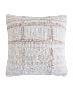 Cosma Cuscino Quadrato 45x45 cm Ecrù e Bianco in Cotone e Lana