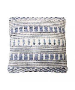 Cosma Cuscino Quadrato 45x45 cm Bianco e Blu Melange in Cotone